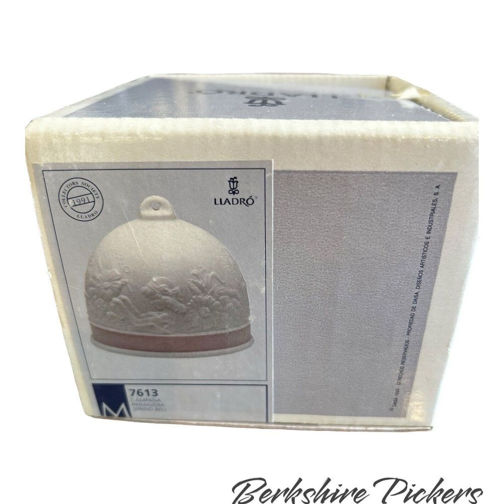Lladro Retired "1991 Spring Bell Ornament" with‎ Box 7613 - Picture 8 of 12